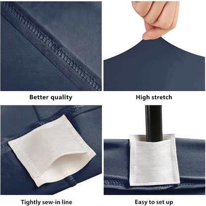 BDDC 6ft Stretch Spandex Fitted Table Cloth for 6 Foot Tables | GRS-Certified Eco-Friendly Fabric, Elastic Fit Rectangle Tablecloth, Washable, Wrinkle-Free, For Events & Parties