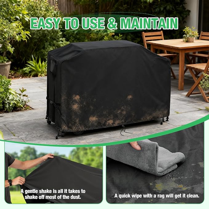 Grill Cover for Blackstone 2357, 28" 2-Burner Propane Griddle | 57 inch Waterproof Outdoor Grill Cover Barbecue Cover for Omnivore Adventure Ready Griddle- 57" L x 22" W x 33" H inch