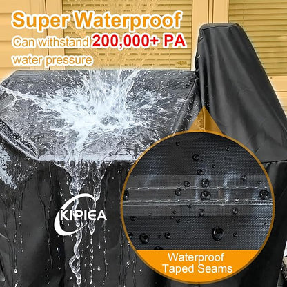 600D Pellet Grill Cover for Pit Boss Sportsman 1100 & 1600, and Mahogany 1000 Series, Waterproof BBQ Smoker Cover, UV Resistant, No Tear, No Fading