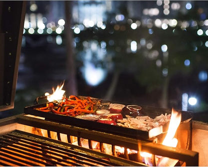 Nuke Delta02 Authentic Argentinian-Style Outdoor Cooking Charcoal Gaucho Santa Maria Grill, 40 Inch, Black