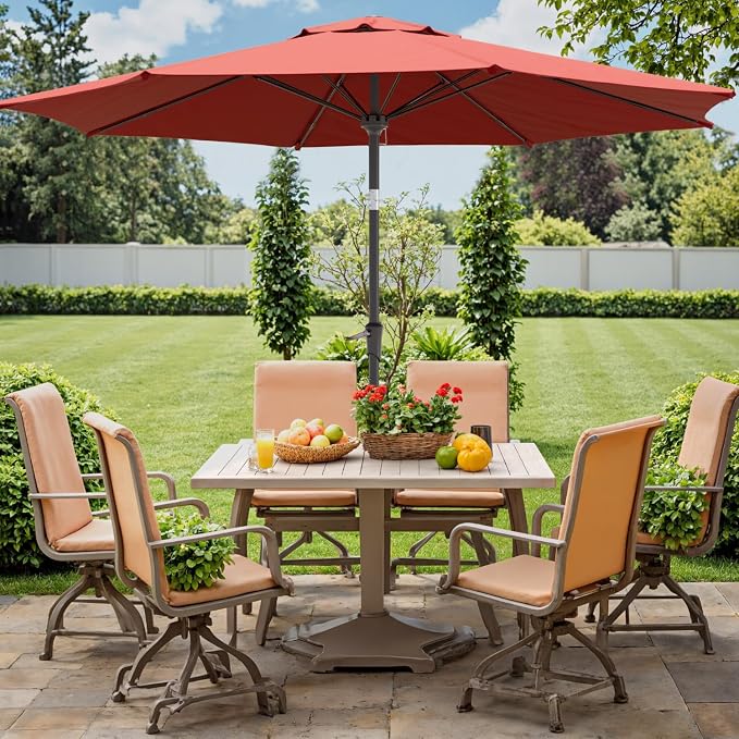 Outdoor Patio Umbrella, 8 Ribs Market Table Umbrella