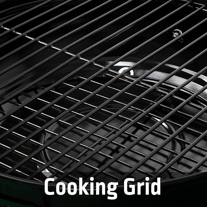 14.5 Inch Portable Charcoal Grill, Black Small BBQ Grill for Outdoor Camping Picnic Tailgate, Tabletop Charcoal Barbecue with Heat-Resistant Handles for Easy Carry