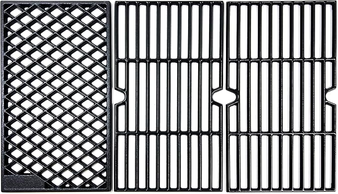 DC148 16 4/9'' Cast Iron Cooking Grates for Dynaglo DGH450CRP DGH450CRP-D 4 Burner, DGH474CRP DGH485CRP DGB494SPB, for Kenmore 146.16132110 146.23678310 Backyard BY13-101-001-12 Grill