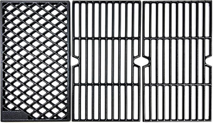 DC148 16 4/9'' Cast Iron Cooking Grates for Dynaglo DGH450CRP DGH450CRP-D 4 Burner, DGH474CRP DGH485CRP DGB494SPB, for Kenmore 146.16132110 146.23678310 Backyard BY13-101-001-12 Grill