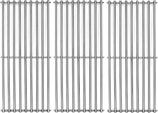 S6505A (3-Pack) 19 3/4" Stainless Steel Cooking Grid Grates Replacement for Chargriller 3001, 3008, 3030, 4000, 5050, 5252,King Griller 3008 5252 Set of 3