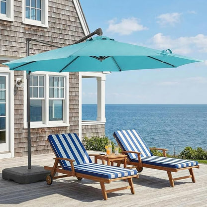 COWVIE Umbrella Canopy Replacement for 8 Ribs Patio Umbrella, Outdoor Table Parasol Replacement for Yard, Canopy Only