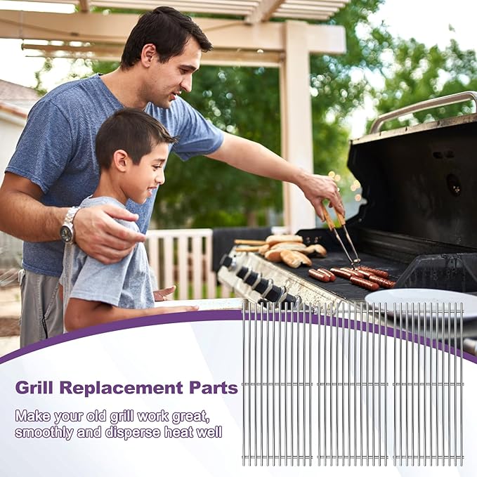 92461 Stainless Steel Heat Plate with 36-B-11 Cooking Grates Replacement for American Outdoor Replacement Grill Parts 36NB 36PC 36NB-00SP