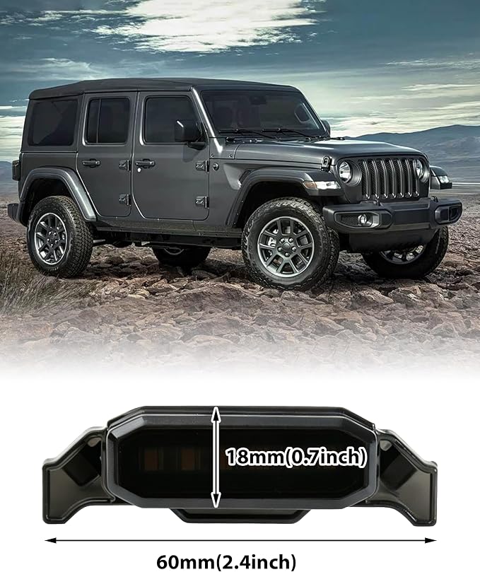 LED Grill Lights for Jeep Wrangler JL JLU 2018-2023 Accessories | Amber Front Bumper Marker Light, IP67 Waterproof, Clip-on Plug & Play, Running Lamp for Wrangler JL JLU Rubicon Sahara, 4pcs