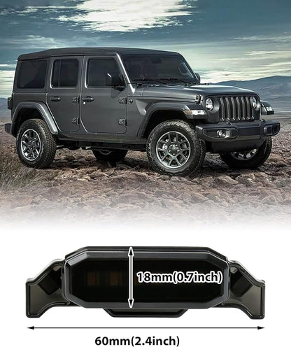 LED Grill Lights for Jeep Wrangler JL JLU 2018-2023 Accessories | Amber Front Bumper Marker Light, IP67 Waterproof, Clip-on Plug & Play, Running Lamp for Wrangler JL JLU Rubicon Sahara, 4pcs