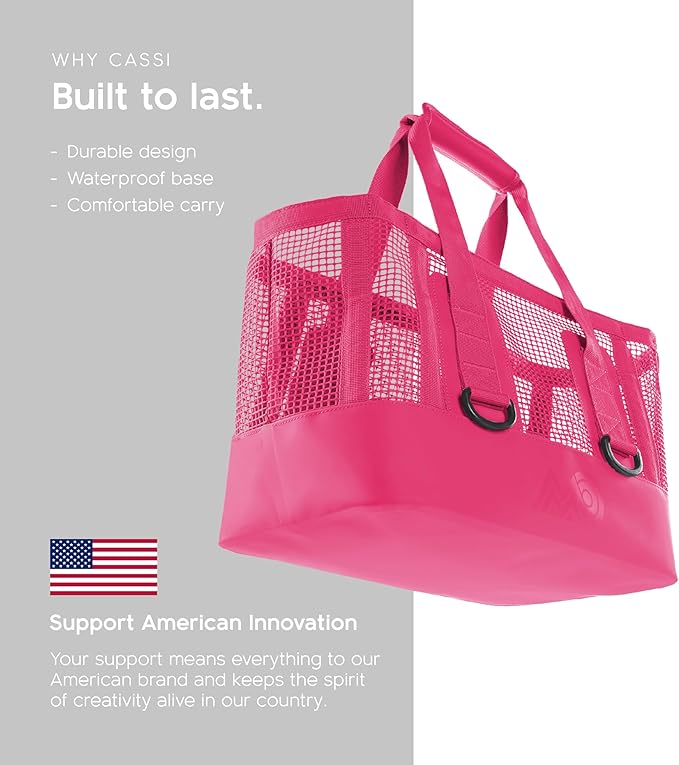 MISSION Boat Gear CASSI Heavy-Duty Outdoor Tote and Waterproof Marine-Grade Mesh Boat Bags