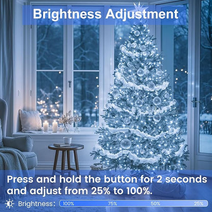800 LED String Lights, 272FT Super-Long Christmas Lights Outdoor Indoor | Cool White, 13 Modes, Timer, Clear Wire Waterproof Twinkle Fairy Lights Plug in for Bedroom Classroom Patio Xmas Tree Decor