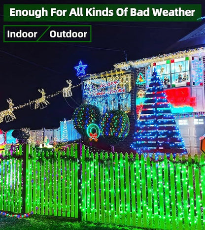 QUHUATU 750 LED 246FT Christmas Lights Outdoor, Super Long Waterproof Christmas String Lights with 8 Modes, Christmastree Lights with Timer Memory for Fence Garden Xmas Wedding Party DecorGreen