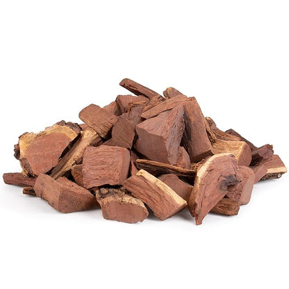 Steven Raichlen All Natural Cherry Wood Chunks for Smoking Meat - 840 Cu. In. Box, Approx 10 Lbs - Kiln Dried Large Cut BBQ Wood Chips for Smoker - Gift for Grilling - Holiday Party Cookout Essential