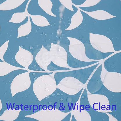 Walrus Heavy Duty Vinyl Tablecloth with Flannel Backing Waterproof Oil-Proof Plastic Table Cloth Stain-Resistant Wipeable Rectangle or Square Table Cover for Indoor and Outdoor (Branch, 60X102 Inch)