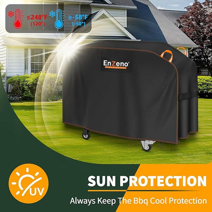 Enzeno Griddle Cover for Blackstone 36" Griddle,420D Oxford Cloth Barbeque Griddle Cover Waterproof UV and Fade Resistant Grill Cover with Straps