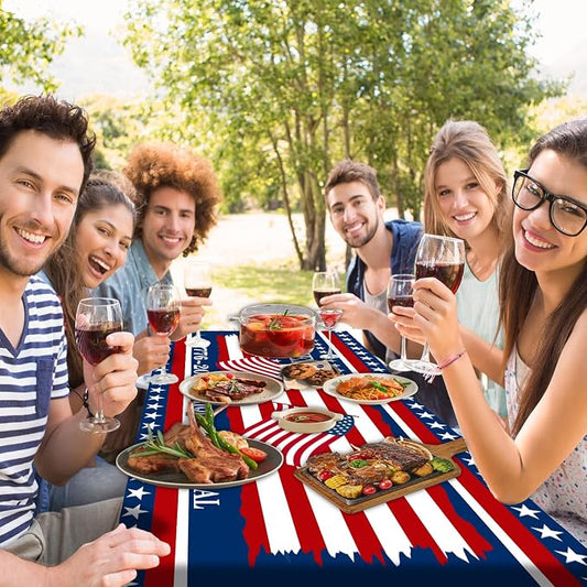 250th Anniversary America Flag Picnic Table Cover with Bench Covers Camping Essentials 250 USA Flag 1776-2026 Waterproof Fitted Camping Tablecloth Cover with Elastic Edge for Outdoor 3 PCS 30x72 Inch