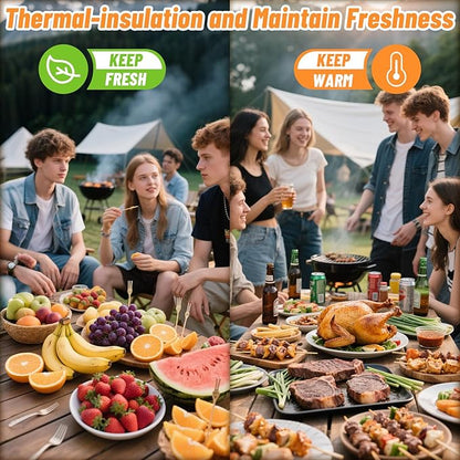 CINNIE&JHIN BBQ Blanket for Resting Meat, Smoking Meat Resting Bag, Reusable Meat Resting Blanket Suitable for Brisket, Steaks, Pork, Turkey, Perfect Grilling Gifts for Men(21in Khaki)