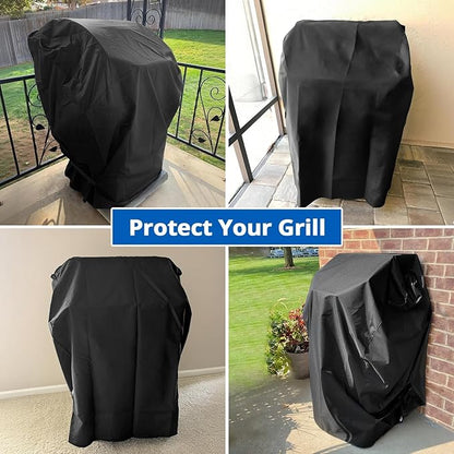 SunPatio 2 Burner Grill Cover 30 Inch, Heavy Duty Waterproof Small BBQ Cover Compatible for Weber Spirit 210 Series, Charbroil, Kenmore Grills, Compared to Weber 7105 (Not Fit for Spirit II E-210)