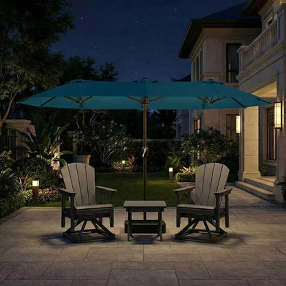 15FT Large Patio Umbrella with Base Included