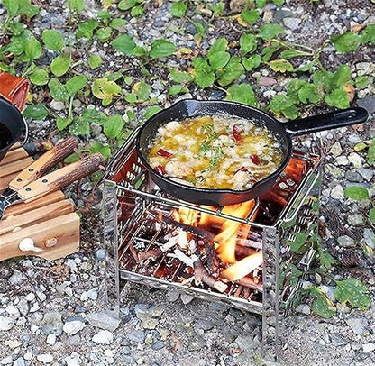 Outdoor Picnic Outdoor Indoor Barbecue Charcoal Grill Stainless Steel Folding Camping Stove Outdoor Grill