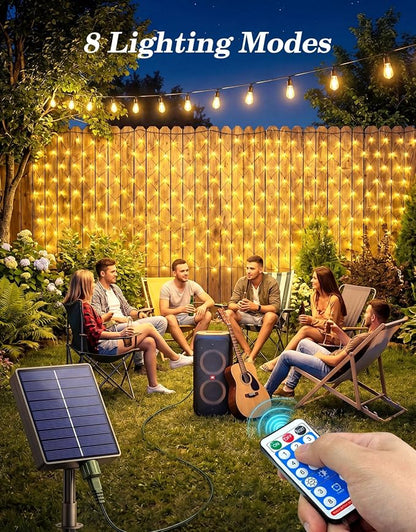 10x10FT Solar Christmas Net Lights Outdoor Waterproof with Remote | 240LED 8 Modes Solar & USB Powered Mesh Lights with Green Wire for Gazebo, Bush, Garden Shrubs, Lawn, Patio Decor, Warm White