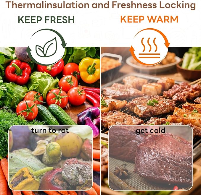 BBQ Meat Resting Bag 21" – 2026 Upgraded Leak-Proof & Thicker Insulation | 90-Min Heat Retention | Wide-Mouth 4-Layer Insulated Bag for Brisket, Pork Shoulder, Turkey | BBQ Gift for Men (21IN)