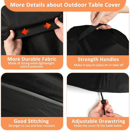 Griddle Cover for Blackstone E-Series 22" 2-Burner Electric Tabletop Griddle with Prep Cart, Heavy Duty 600D Waterproof Outdoor Cover for Blackstone 8003, BBQ Accessory