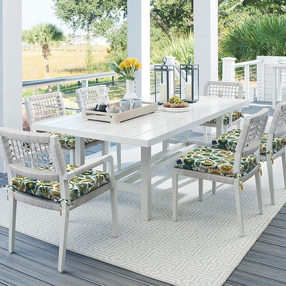 DYTXIII Set of 4 Outdoor Chair Cushions, Water Resistant 18.5"x16"x2" Square Seat Cushion for Patio Dining Chairs, High-Density Replacement Pads for Indoor Outdoor Furniture - Fiesta Floral