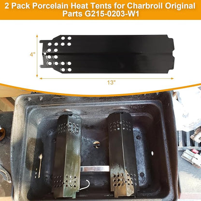 Grill Replacement Parts for Char-Broil Classic 280 2-Burner 463672817 463672717 Gas Grill G320-0200-W1A Grill Burner G215-0203-W1 Heat Tent Stainless Steel Cooking Grate Adjustable Crossover Tube