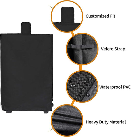 i COVER 73550 Pellet Smoker Cover for Pit Boss Grills 77550 5.5 and 5 Series PBV5P1, pro Collection 4 Vertical Wood Smokers PBV4PS1 600D Waterproof Heavy-Duty Canvas Grill Covers