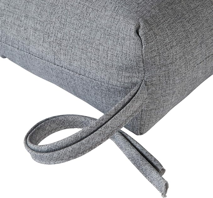 Greendale Home Fashions 72 x 22-inch Outdoor Chaise Lounge Cushion, Cement