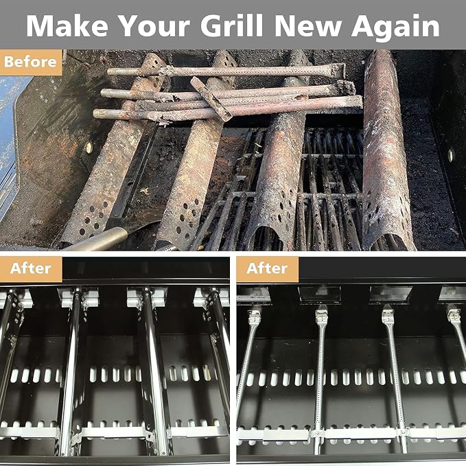 Grill Replacement Parts for Charbroil Performance 2 Burner Grill 463673519 463625217 463625219 463673517 463673017 463673617 463673019, 17.75" Burner Replacement Parts for Char-Broil Grill