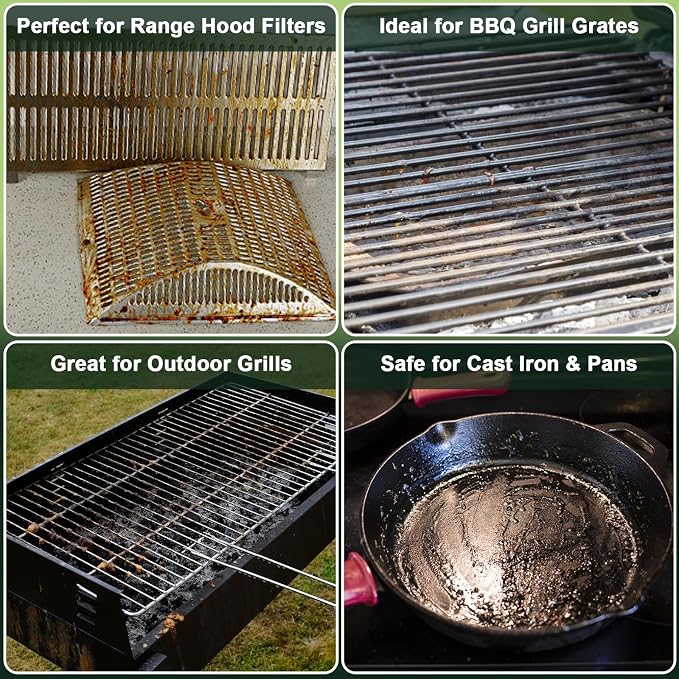 BBQ Electric Grill Brush for Outdoor Grill, Electric Grill Cleaner Brush | 1100RPM electric bbq grill brush with Dual Safety Lock, Splash-Proof Grill Cleaning Brushes Scrubber, 2 Stainless Steel Heads
