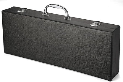 Cuisinart 10-Piece Premium Grilling Set, Grill Accessories Stainless Steel BBQ Tools, Storage Tote for Spatula, Tongs, Grill Brush, and More, Perfect for BBQ, Cookouts, Camping, Tailgates