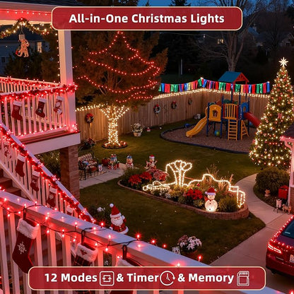 240FT Valentine Lights Outdoor, 750 LED Valentine Decoration Lights with 12 Modes & Timer Memory, Dimmable Plug in Waterproof Xmas Light for Yard Trees Wedding Party Holiday Valentine Decor