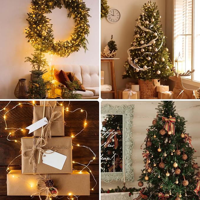 66FT 200 LED Fairy Lights with Remote, Plug in Twinkle Light Outdoor Indoor | 8 Modes, Timer, Dimmable, Memory Function, Waterproof Warm White String Lights for Bedroom Garden Party Christmas Decor