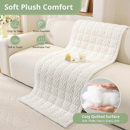OstepDecor Couch Cover for Dogs, Washable Non Slip Sofa Cover for Pets | Soft Couch Covers for Sofa, Loveseat and Sectional, Furniture Protector Against Pet Hair & Dirt (27.6" x 59", White)