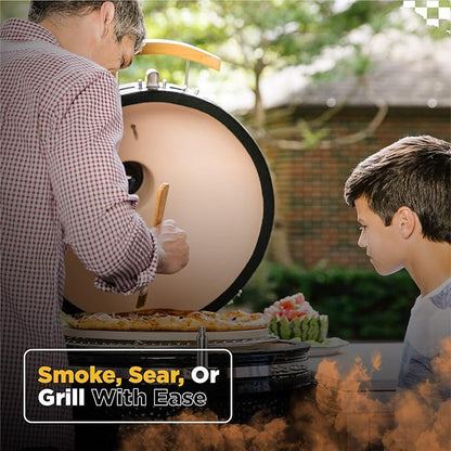 Coyote Asado Built-In Ceramic Cooker- Smoker and Grill - C1CHCS