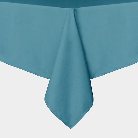 sancua Rectangle Tablecloth - 60 x 120 Inch - Stain and Wrinkle Resistant Washable Polyester Table Cloth, Decorative Fabric Table Cover for Dining Tables, Buffet Parties and Camping, Teal