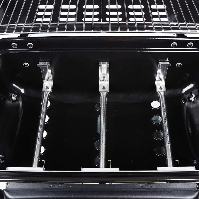 Replacement Kit for 3-Burner Walmart Expert Grilll XG10-101-002-02 GBC2016WRS, Porcelain Steel Heat Plate Heat Tent and Burner Replacement Parts for 3-Burner Expert Grill Parts