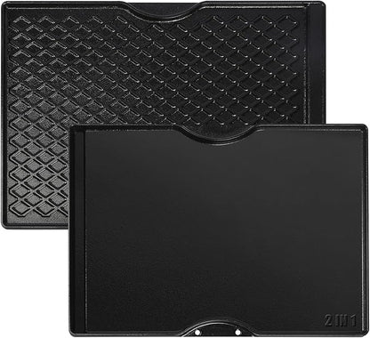 Cast Iron Griddle for Weber Genesis II 300 Series Replacement for Genesis II E-310 E-315 E-325 E-330 E-335 S-310 S-335 S-345 & LX 300 (2017+), 18.75" x 13.25" Flat Top Grill Plate 66095 66802 66805