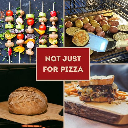 ThermiChef 14x20 Pizza Steel, 3/16" Thick, 13.7 lbs - Cooking Steel for Oven & Grill - Made in USA