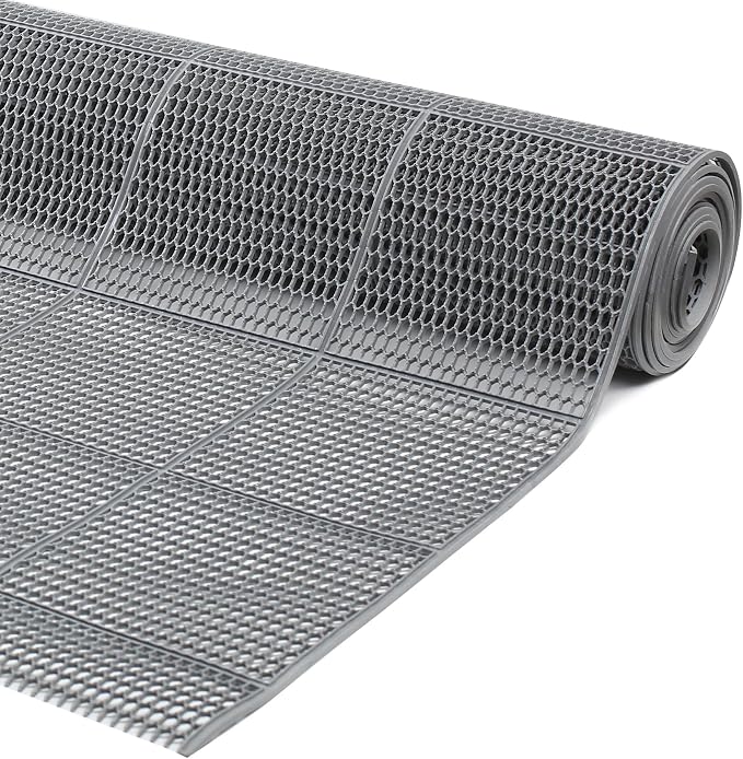 Non Slip Drainage Flooring Mat, 3 x10 Ft 0.22'' Thick Pool Flooring Mat, PVC, Anti-Slip Commercial Kitchen Mat, Ideal Entry Way Doormat for Home,Pools,Bathroom,Garden,Kitchen,Indoor Outdoor Wet Area
