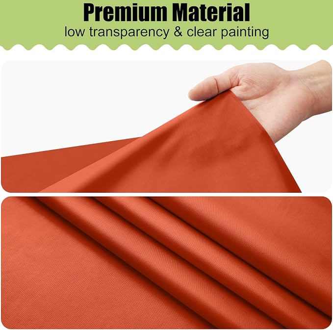 Smiry Disposable Table Cloth - 10 Pack, 54 x 108 Inch Waterproof Rectangle Tablecloths for Parties, Decorative Plastic Table Cover, Leakproof & Sturdy, Burnt Orange