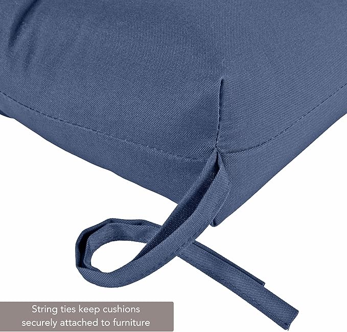Outdoor Reversible Chaise Lounge Chair Cushion, Midnight
