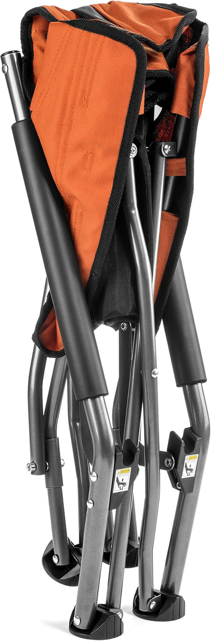 Cascade Mountain Tech Folding Camp Chair for Camping, Beach, Picnic, Barbqeues, Sporting Events with Carry Bag