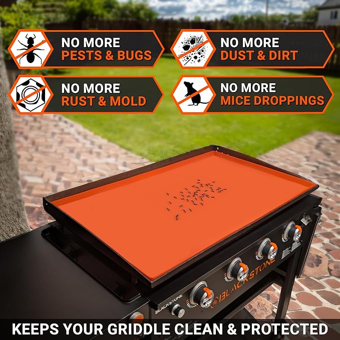 17" Premium Silicone Griddle Mat for Blackstone 17 Inch Grill, Heavy Duty Food Grade Silicone Griddle Cover, Keep Your Grill Clean and Rust-Free All Year Long