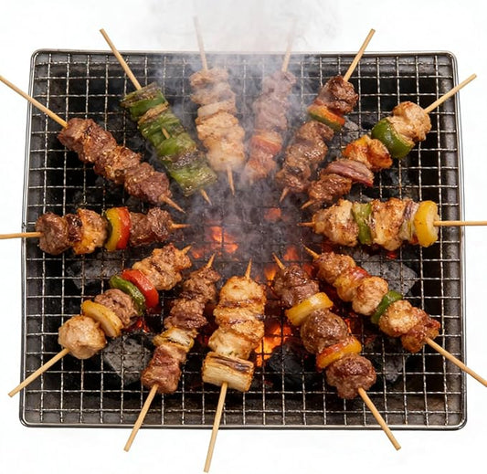 HERCHR Stainless Steel Mesh Grill Grate, Barbecue Grill Net Rack BBQ Mat for Outdoor Cooking, Heavy Duty Welded Baking Cooling Rack for Gas Charcoal Smoker Grills, Camping Picnic, 13.8x10.5in