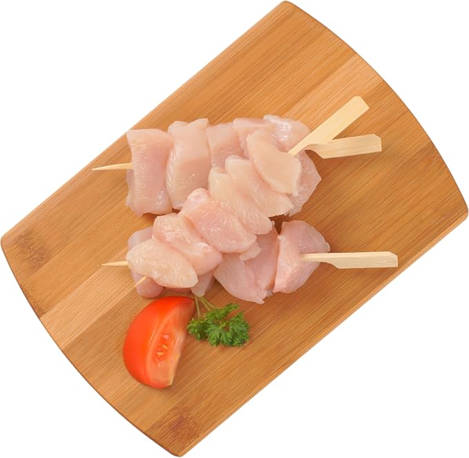 200 PCS 6 Inch Bamboo Wooden Paddle Skewers Sticks for Fruit Kabobs, Yakitori Chicken, Appetizers (6 Inch)