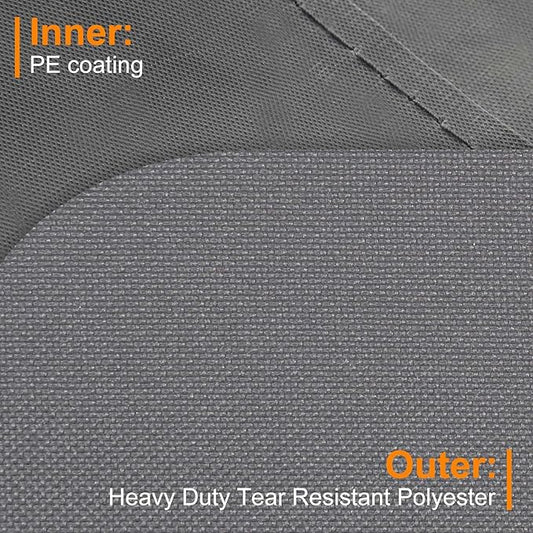NettyPro Rolling Cushion Storage Bags with Wheel and Handle, Large Storage Container for Furniture Pillow Christmas Tree 7.5 Ft, 50 x 15 x 25 Inch, Grey